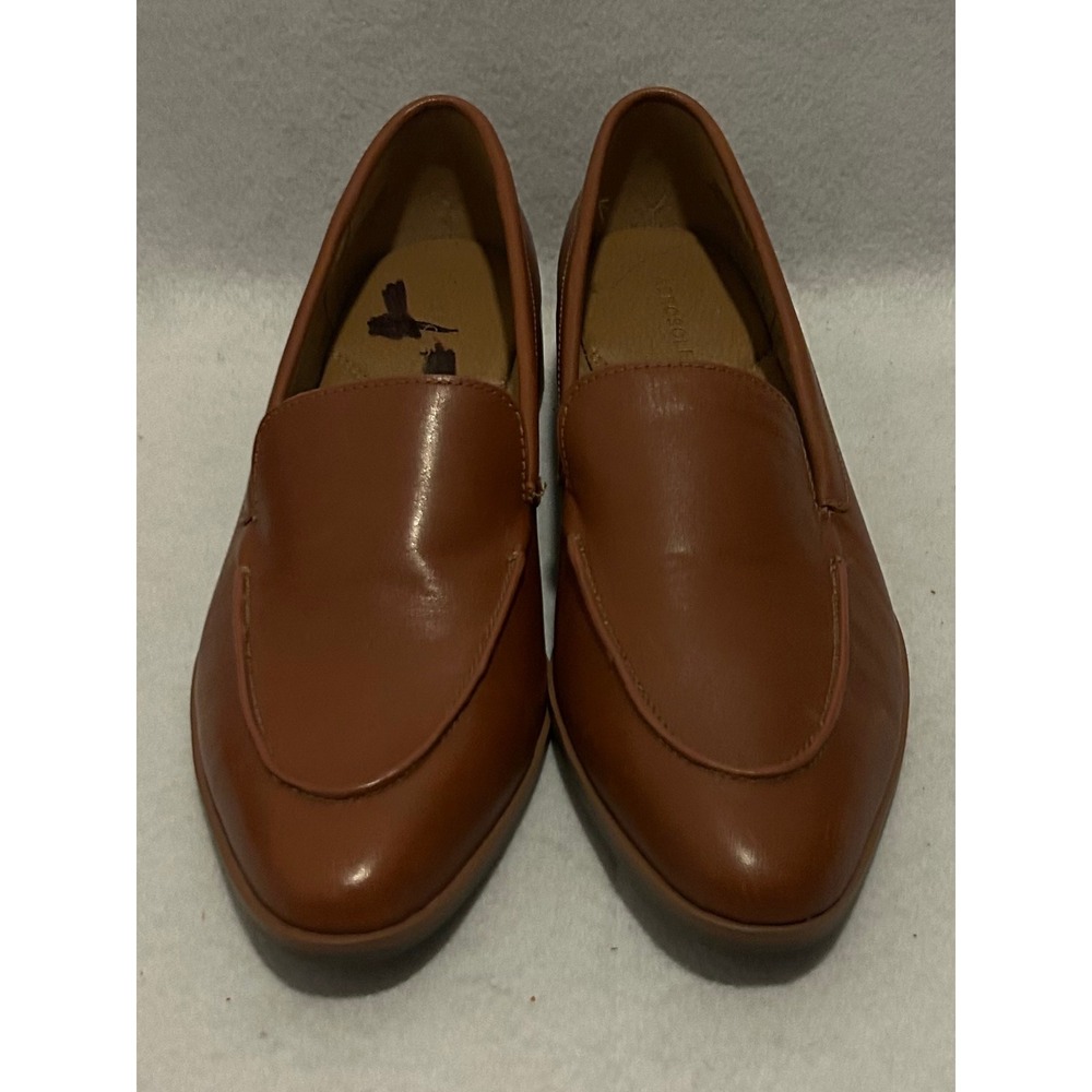 Aerosoles Womens Brown Leather Almond Toe Slip On Loafers Size 8.5 M
